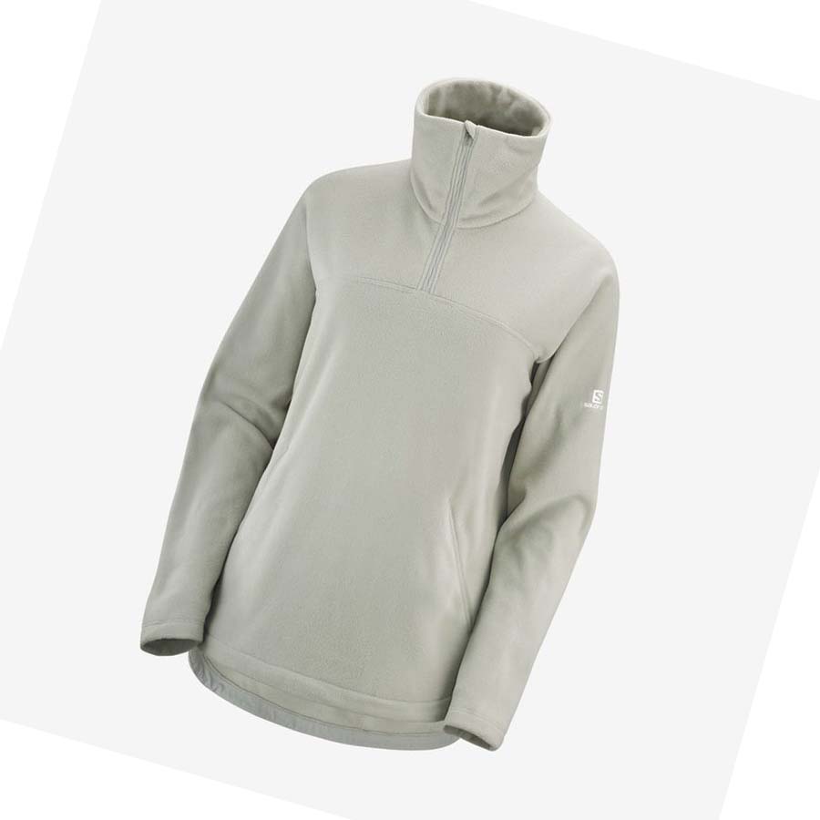 Salomon ESSENTIAL COSY FLEECE Kadın Kapüşonlu Sweatshirt Beyaz | TR 2517LIS